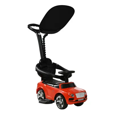 AIYAPLAY Bentley Bentayga Licensed Baby Push Car w/ Under Seat Storage - Red