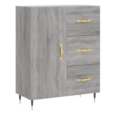 vidaXL Sideboard Storage Side Cabinet Cupboard Grey Sonoma Engineered Wood