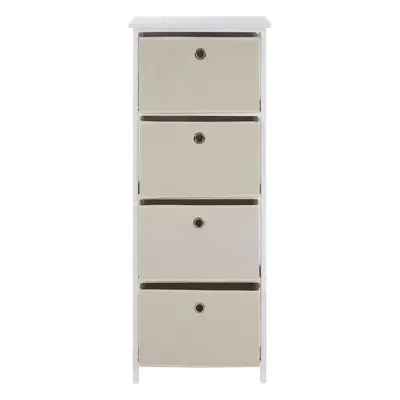 Premier Housewares Lindo Natural Fabric Drawers Cabinet