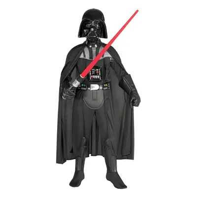 (S, Black) Star Wars Boys Deluxe Darth Vader Costume