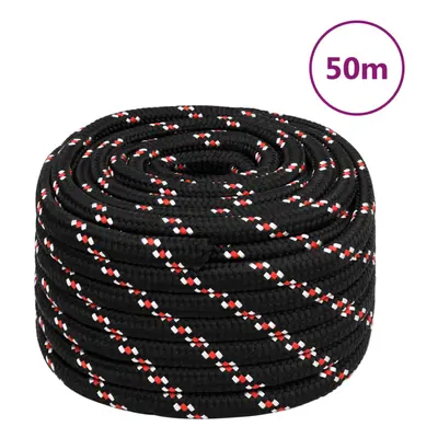 (black and red, mm/ m) Marine Rope Dock Coil Boat Line Polypropylene Rope Multi Sizes Multi Colo