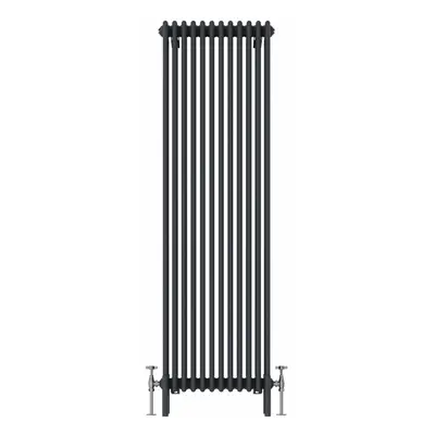 (1800x560mm, Anthracite) NRG Traditional Cast Iron Style Style Radiator Four Column Designer Bat