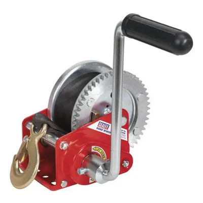 Sealey GWW1200B 540kg Capacity Geared Hand Winch with Brake & Webbing