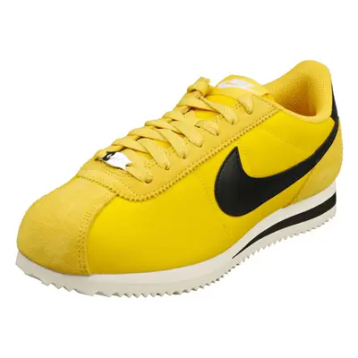 Nike Cortez Womens Fashion Trainers in Yellow Black - UK