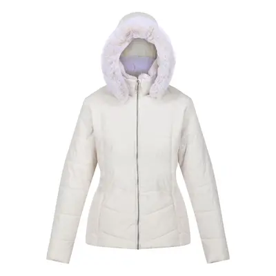 (14 UK, Light Vanilla) Regatta Womens/Ladies Wildrose Baffled Padded Hooded Jacket