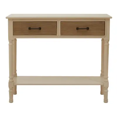 Premier Housewares Heritage Drawers Pearl White Console Table