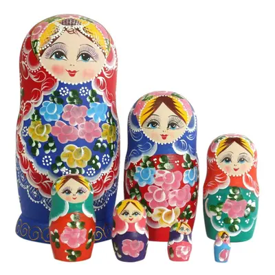 Nesting Dolls Set of Nesting Dolls Madness Russian Wooden Dolls Toy