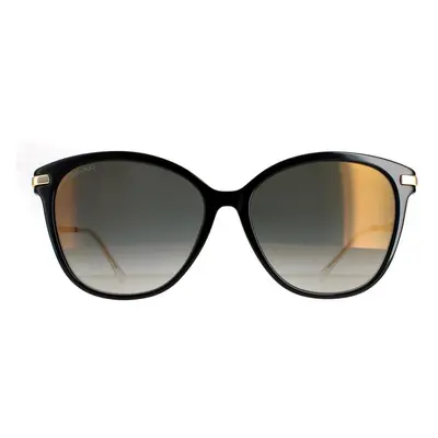 Jimmy Choo Sunglasses Peg/F/S FQ Black Grey Gradient Gold Mirror