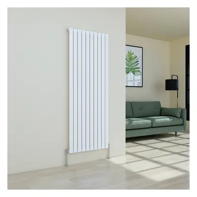 (1800 x 682mm Single, White) Flat Panel Designer Radiator