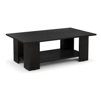 2-tier Center Cocktail Table w/ Large Tabletop & Support Legs Modern