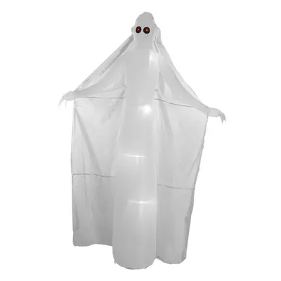 Inflatable Tall Ghost Bribe with Red Eyes for Halloween