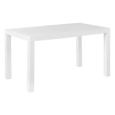 Garden Table Synthetic Material White FOSSANO