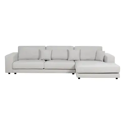 Left Hand Seater Corner Sofa Light Grey LOFOTEN