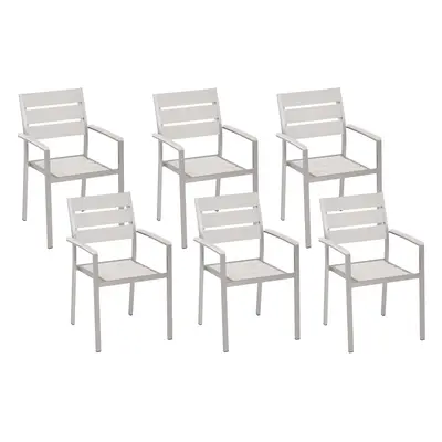 Set of Garden Chairs VERNIO White