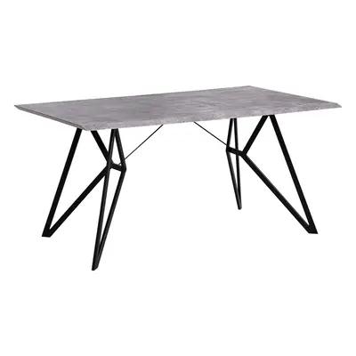 Dining Table BUSCOT cm cm Concrete Effect Grey