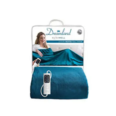 Dreamland Relaxwell Luxury Heated Overblanket Throw with Temperature