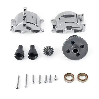 (Silver) Metal Differential Housing Gear Case Shell RC Car Parts 1/18 For Wltoys A949 A959 A969 