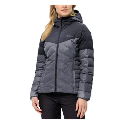 (L, Dolphin) Jack Wolfskin Womens Tundra Down Water Repellent Softshell Jacket Coat