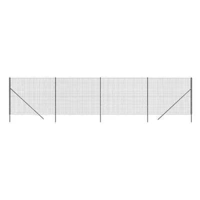 (anthracite, x m) vidaXL Wire Mesh Fence Chain Link Fence Panel Green Galvanised Steel 1.4x10 m