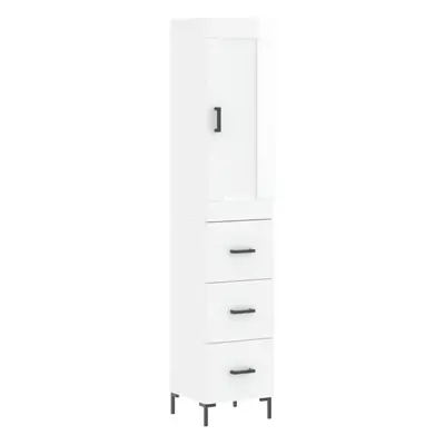 (high gloss white, drawers) vidaXL Highboard Sideboard Tall Storage Cabinet Side Cabinet Enginee