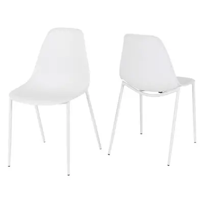 Lindon Pair (2) of Chairs in White