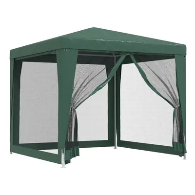 (Green, x x cm (L x W x H)) vidaXL Party Tent with Mesh Sidewalls Canopy Gazebo Multi Colours Mu