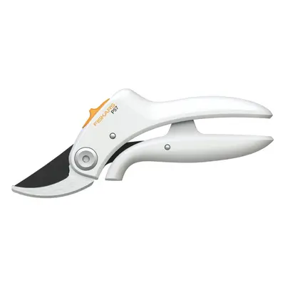 Fiskars Pruner bypass P57, White, For fresh branches and twigs up to Ã cm, Length: cm, Weight: 