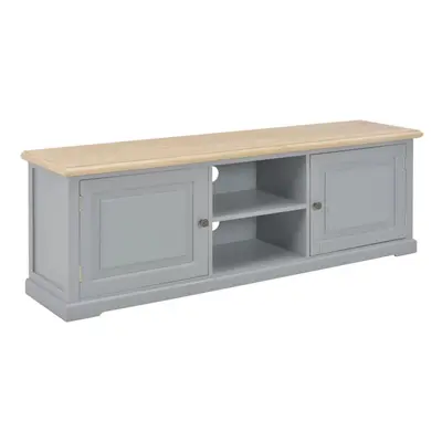 vidaXL TV Cabinet Grey 120x30x40cm Wood HiFi Entertainment Centre Stand Unit