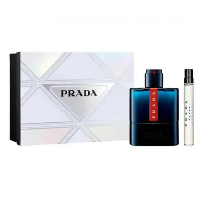 Prada Luna Rossa Ocean Pcs Set For Men: 1.6 Eau De Toilette + 0.33 Eau De Toilette