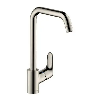 hansgrohe Focus kitchen tap with selectable swivel range stainless steel optic