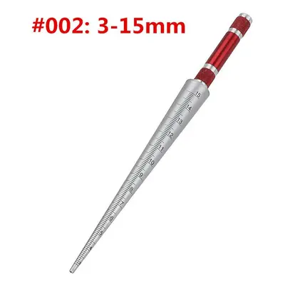 1-45mm Cone Feeler Taper Aperture Gauge Steel Round Hole Tapered Ruler