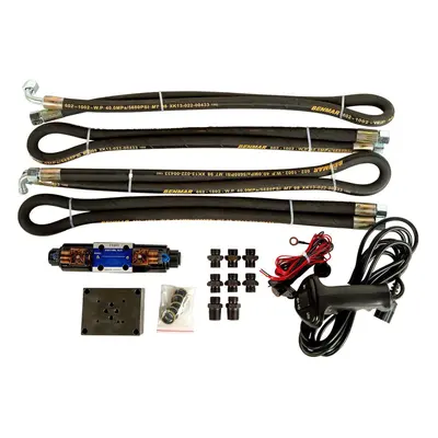 WINCHMAX Hydraulic Winch Installation Kit Valve Hoses Control Gear 24V