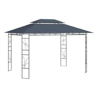 vidaXL Gazebo 4x3x2.7 m Anthracite g/mÂ² Outdoor Living Structure Canopy