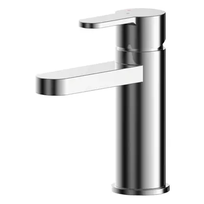 Round Eco Mono Basin Mixer Tap & Push Button Waste - Chrome