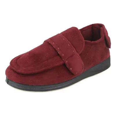 (UK 4, Burgundy (Red)) Unisex Padders Casual Slippers Enfold - EE Fit