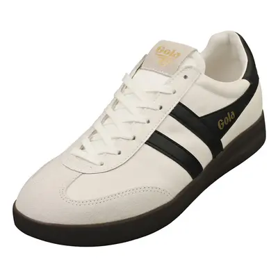 (12) Gola Cyclone Mens Casual Trainers in White Black