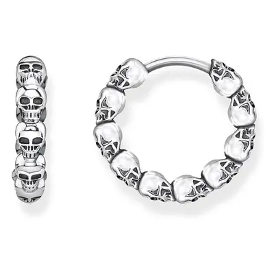 Thomas Sabo Women-Hoop Earrings Skulls Glam & Soul Sterling silver CR619-637-22