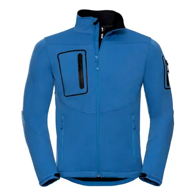 (S, Azure) Russell Mens Sports Soft Shell Jacket