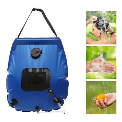 20L Solar Shower Bag Solar Heating Camping Shower Bag Heating Pipe Bag for Summer Beach Climbing