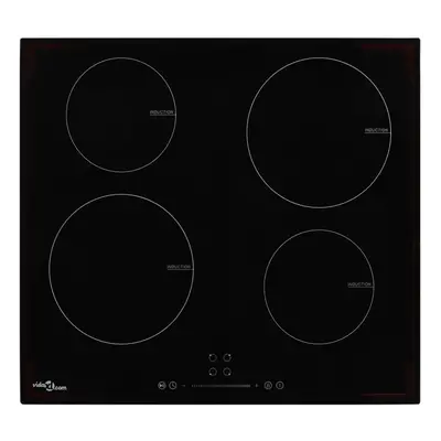 vidaXL Induction Hob with Burners Touch Control Glass 7000W Kitchen Built-in