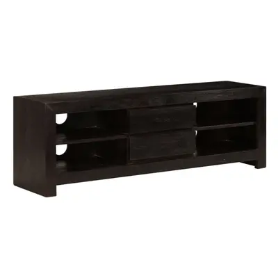 vidaXL Solid Acacia Wood TV Cabinet 120x30x40cm Dark Brown HiFi Stand Unit