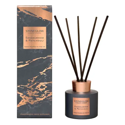 Stoneglow Candles Luna Luxury Scented Reed Diffuser Sandalwood & Patchouli