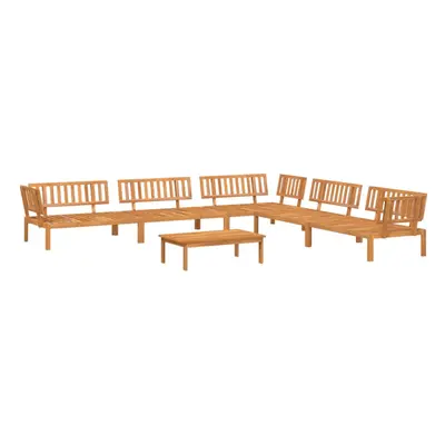 vidaXL Garden Pallet Sofa Set Piece Outdoor Pallet Sofa Solid Wood Acacia