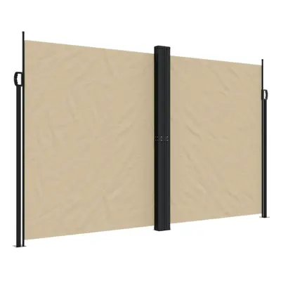 (beige, x cm) vidaXL Retractable Side Awning Outdoor Privacy Screen Shade Cream 180x1000 cm