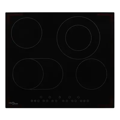 vidaXL Ceramic Hob with Burners Touch Control 6600W Kitchen Built-in Zone