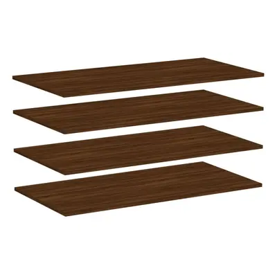 vidaXL Wall Shelves Floating Shelf Wall Rack pcs Brown Oak Engineered Wood