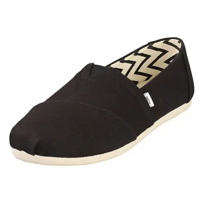 Toms Alpargata Recycled Womens Slip On Shoes in Black - Size 5.5 UK