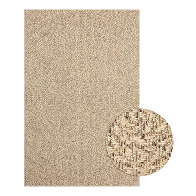 (160 x cm, round) vidaXL Rug Floor Carpet for Indoor and Outdoor Door Mat Kitchen Rug Jute Look