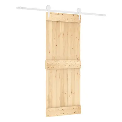 vidaXL Sliding Door with Hardware Set Interior Door Barn Door Solid Wood Pine