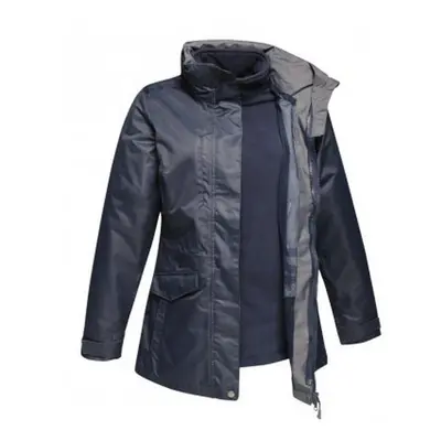 (12 UK, Navy/Navy) Regatta Womens/Ladies Benson III 3-in-1 Breathable Jacket